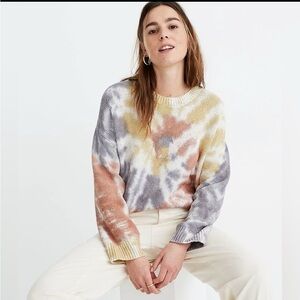 Madewell Tie Dyed Knit Sweater